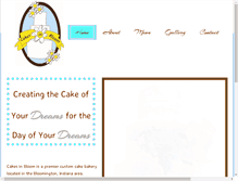 Tablet Screenshot of cakesinbloomington.com